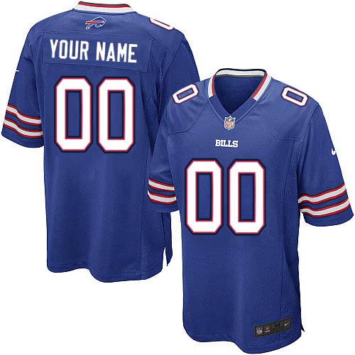 Nike Buffalo Bills Customized Royal Blue Stitched Youth NFL Jersey